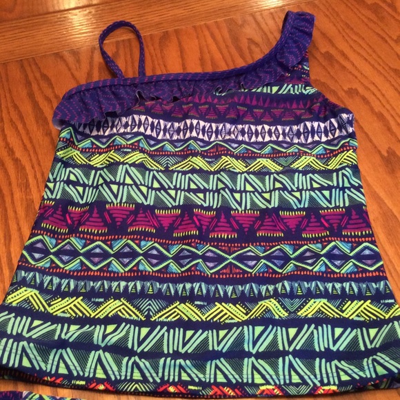SO (Kohl’s) Tankini Ruffle Swimwear, Sz XXL (16), - Picture 2 of 8